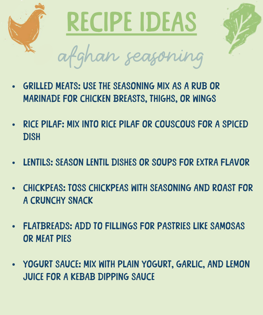 Afghan Seasoning Blend