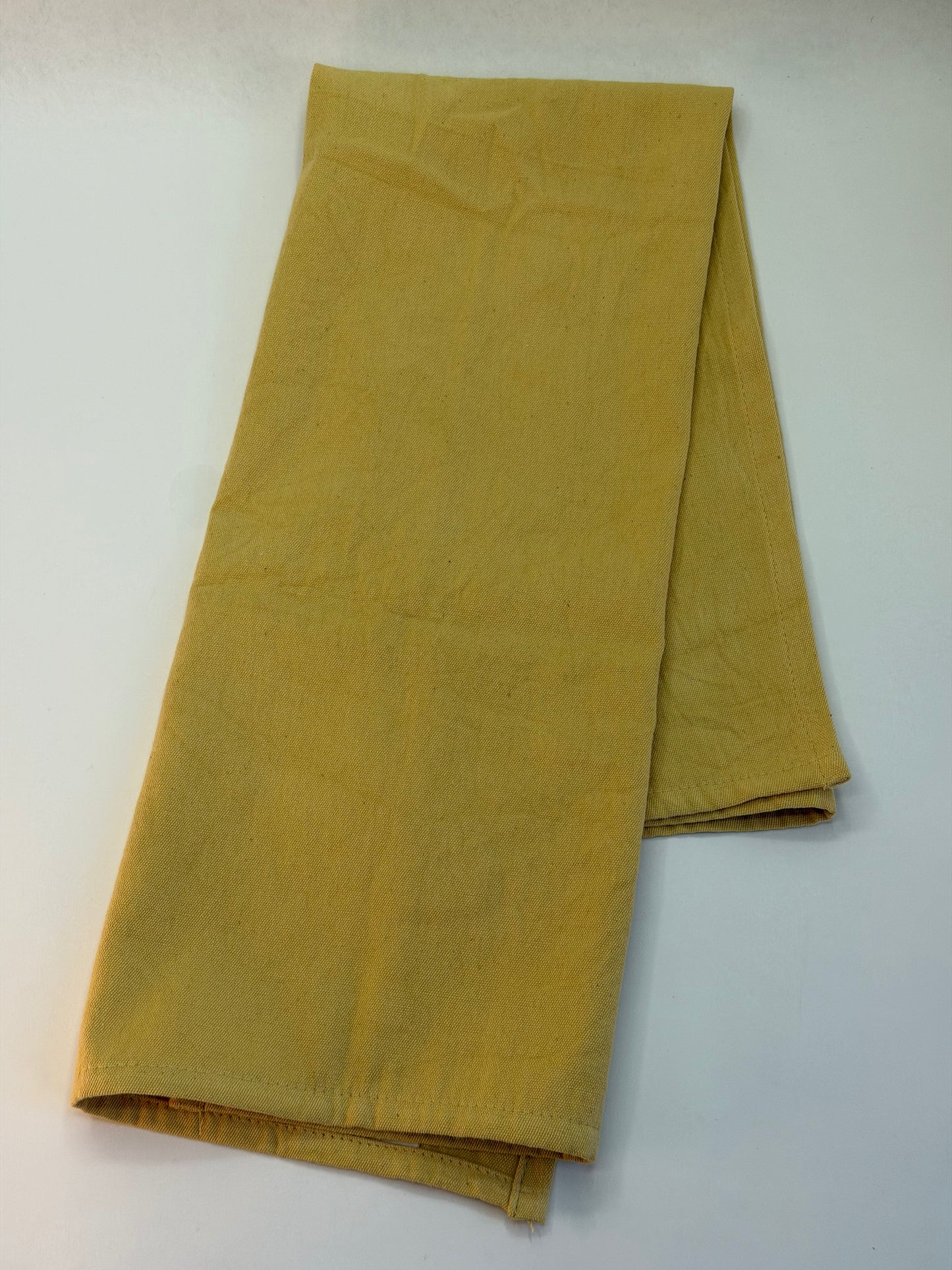 Naturally Dyed Tea Towel: Mint Marigold
