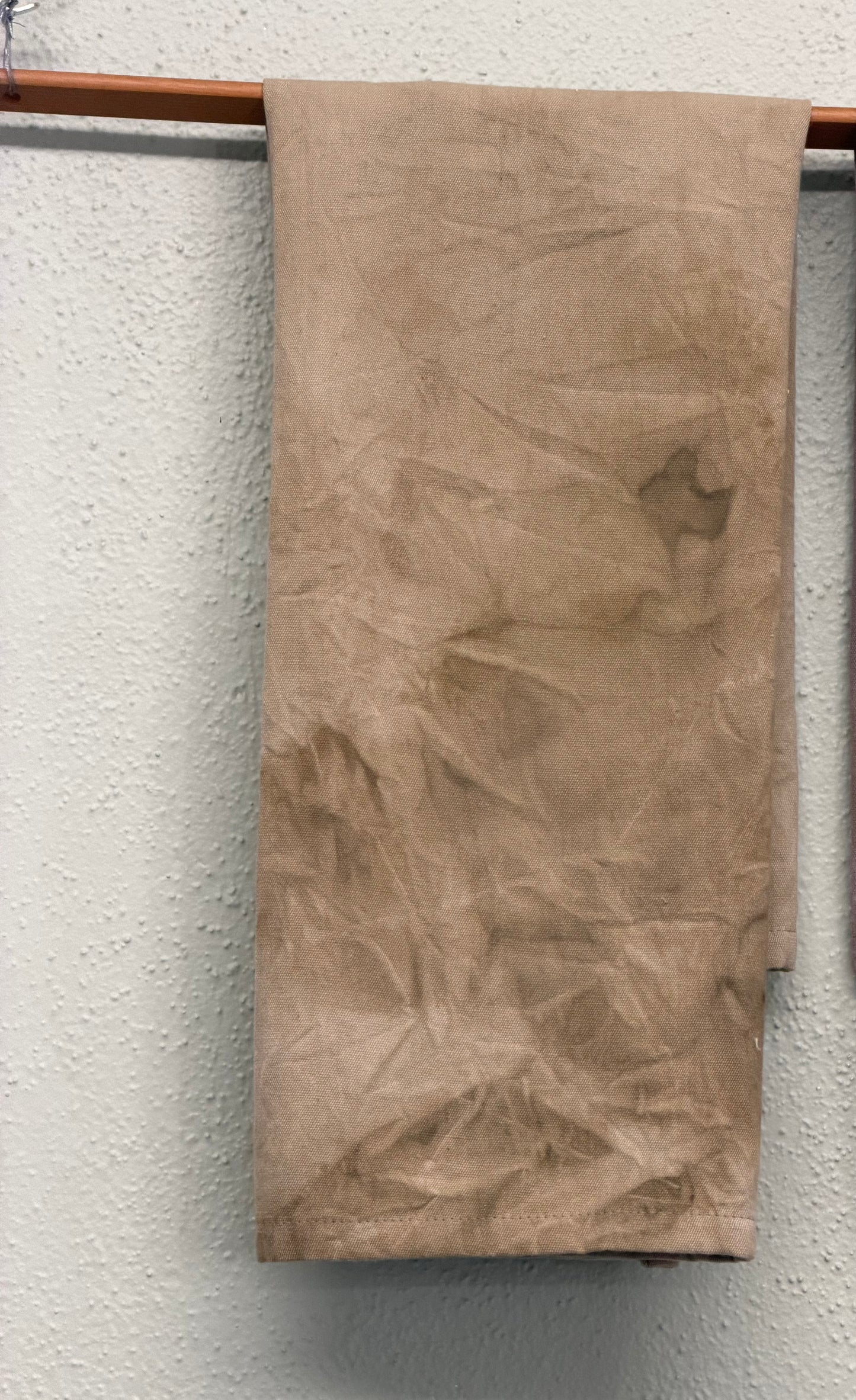Naturally Dyed Tea Towel: Olive