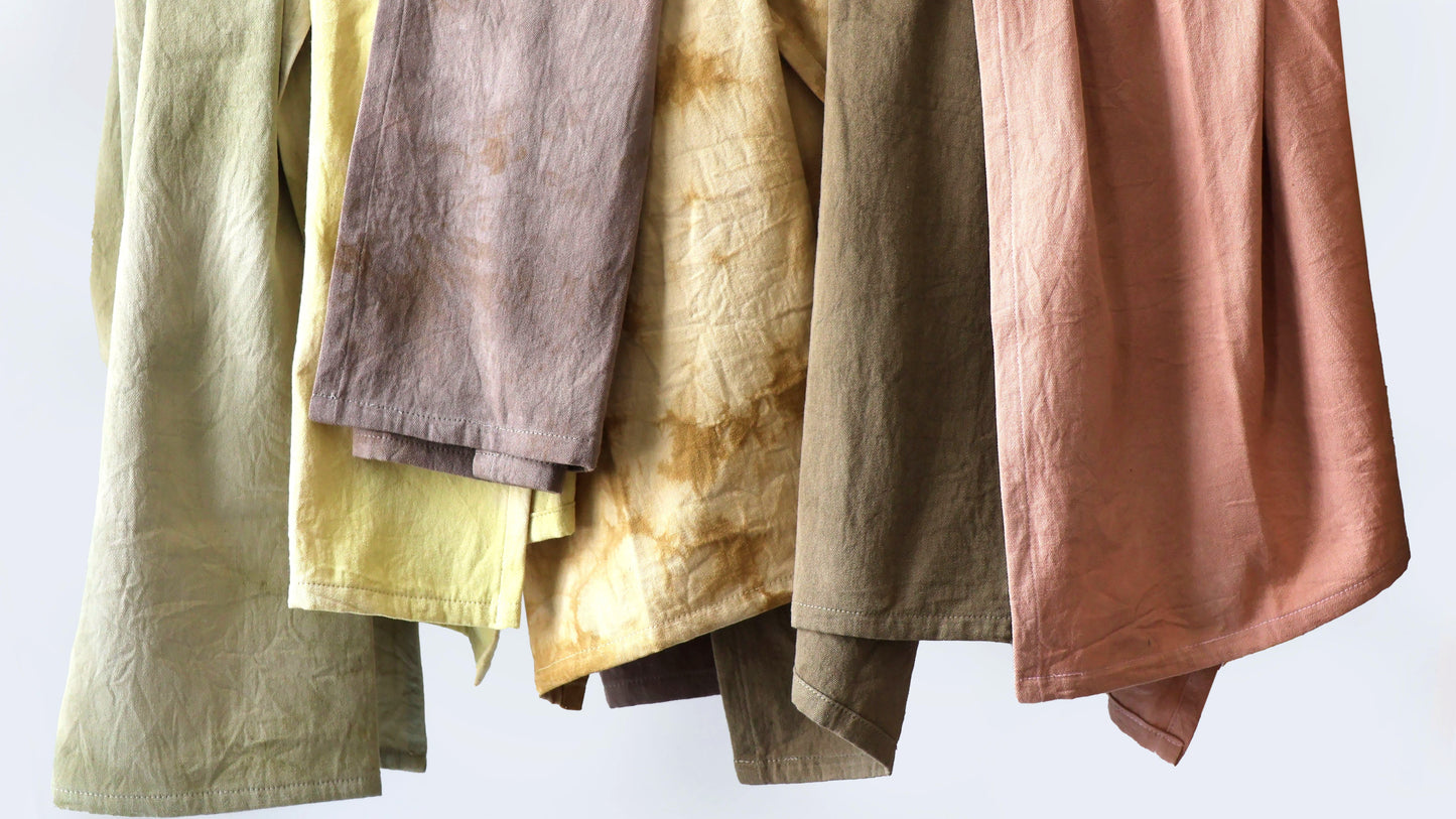 Naturally Dyed Tea Towel : Avocado Blush
