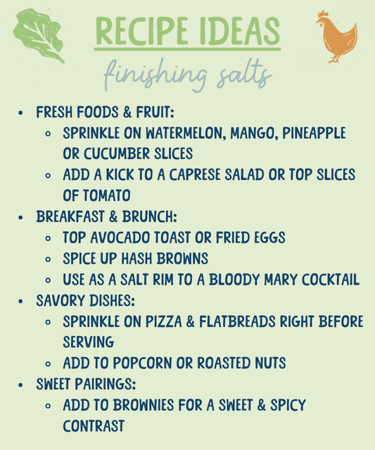 Specialty Hot Pepper Finishing Salt